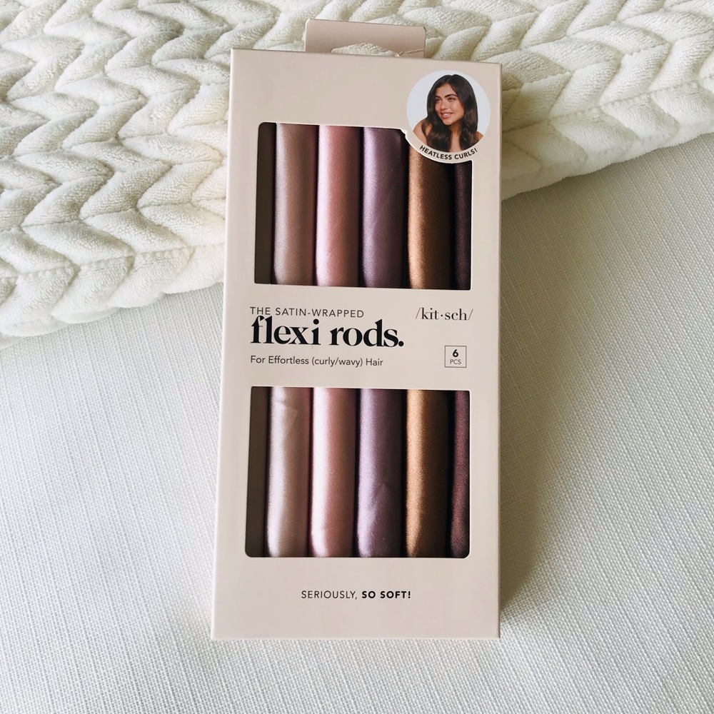 Kitsch Flexi Rods Heatless Curling Set, 6 Count, NIB - Picture 14 of 15
